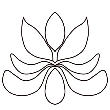 İllüstrasyon basit ebeveyn lotusu