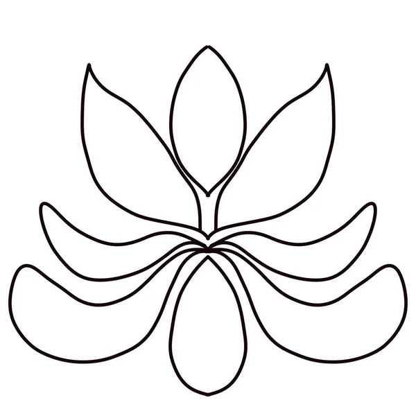 Illustration Simple Parent Lotus — Stock Photo, Image