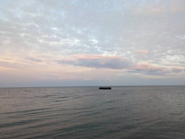 Fotoğraf, deniz. Denizde gün batımı