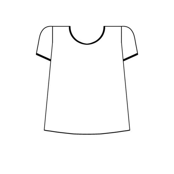 Simple Drawing Black White Icon Symbol Decoration Background Shirt — Stock Photo, Image