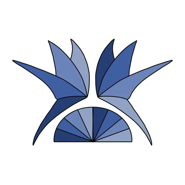 Шаблон Оттенками Синего Белом Фоне Логотип — стоковое фото