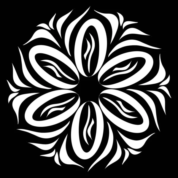 Görüntü Desen Siyah Beyaz Element Dövme — Stok fotoğraf