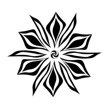 Beyaz bir arka planda resim, desen ve element, dövme.