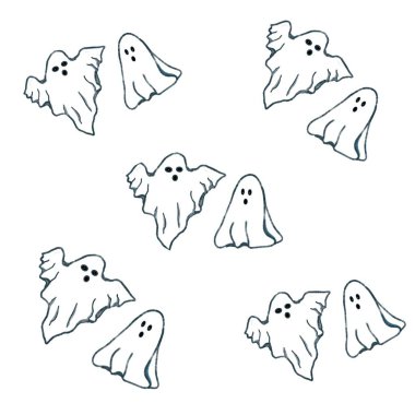 Hayaletler, desenler, baskılar, Cadılar Bayramı