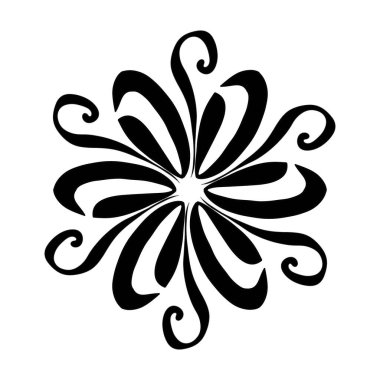 Siyah beyaz desen, basit, süsleme, yazdırma.