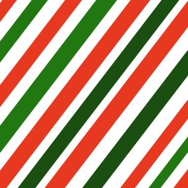 Noel baskısı, beyaz üzerine kırmızı ve yeşil