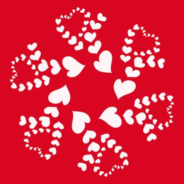 kalp, desen, sembol, logo, ya da logonun bir parçası, beyaz arka planda.