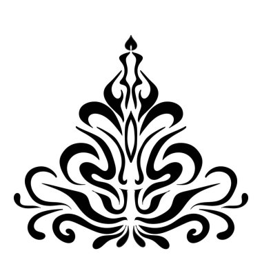 Siyah beyaz, desenli dövme, dövme.