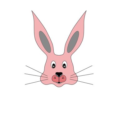 tavşan, tavşan, paskalya, karikatür, hayvan, eğlence, tasarım, pembe, mutlu, kart, sanat, havuç, bebek, komik, kulaklar, tavşan seti, bebekler için kumaş, tekstil, baskı