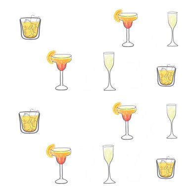 Cam, kokteyl, içki, şarap, alkol, bar, ikon, vektör, set, bira, martini, şampanya, bardak, siluet, içecekler, şarap bardağı, illüstrasyon, parti, restoran, koleksiyon, sembol, içecek, boş, ikonlar, su, dekor, dekorasyon, bardak seti 