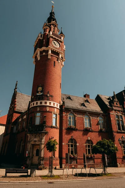 stock image city center of Dahme, Germany, with historic buildings