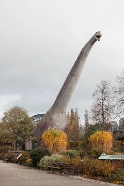 Leipzig, Almanya Dinozor Heykeli Leipzig Hayvanat Bahçesinde
