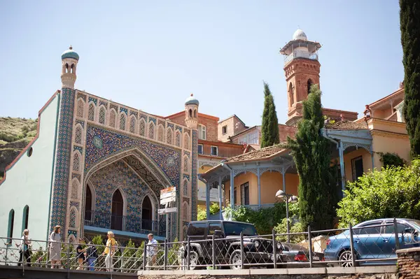 Juma Camii ve Arapça tarzı binasında eski Tiflis, Gürcistan