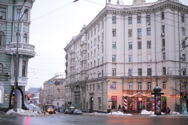 Kharkiv, Ukrayna 'da bir ev. Ocak 2022