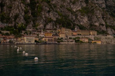 View over Limone sul Garda, Italy clipart