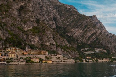 View over Limone sul Garda, Italy clipart