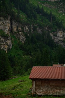 Klausenpass 'ın önündeki İsviçre Vadisi
