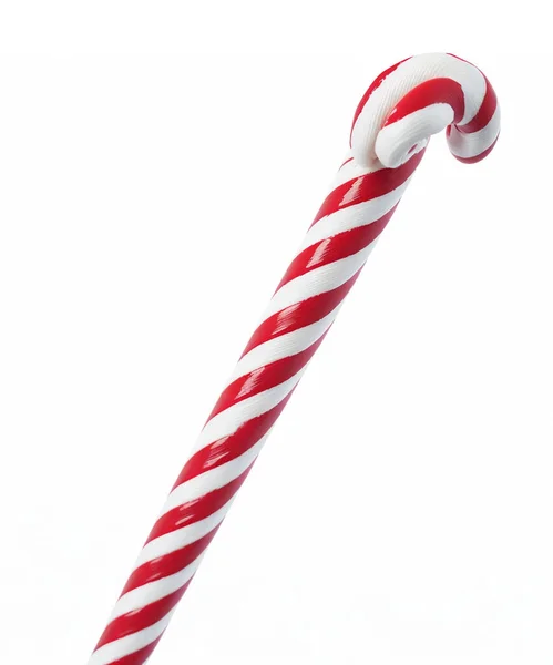 Candy Cane White Background Festive Holiday Treat — Stock Photo, Image