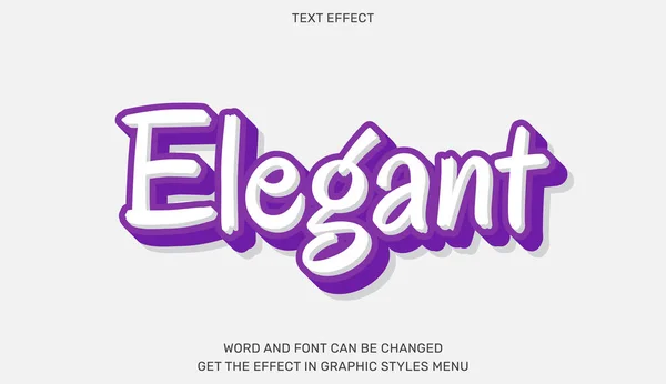Elegant Texteffekt Stil Text Emblem För Reklam Branding Företagslogotyp — Stock vektor