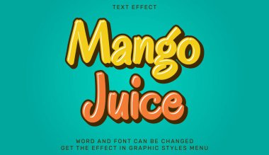 Mango suyu etkisi şablonu 3 boyutlu tasarım