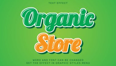 Organik metin efekti şablonu 3D tasarım ile kaydet