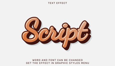 3d metin efekti şablonu