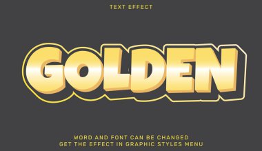 3d dizaynında altın metin efekti