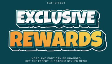 Özel ödüllü metin efekti 3D tasarımı