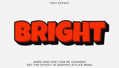 Kalın 3D tipografi tasarımı parlak kırmızı sözcüğü içerir