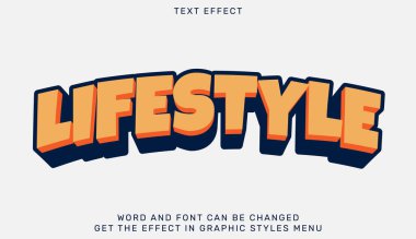 3d biçiminde yaşam tarzı metin efekti