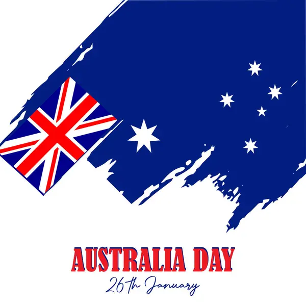 Australia Day Vector Illustration Suitable Card Banner Poster — Stock Vector