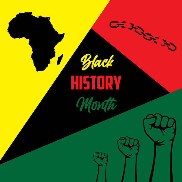 черная история месяц векторной иллюстрации фон. подходит для открытки, баннера или плаката