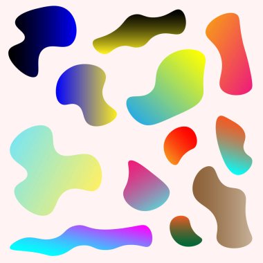 soyut şekil vektör ögesi çizimi