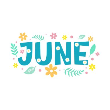  Haziran vektör arkaplan illüstrasyonu. Kart, pankart veya poster için uygundur.