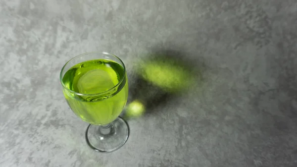 Melonensirup Einer Glasschale Grüner Sirup — Stockfoto