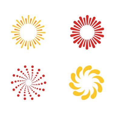 Çember logo şablonu. Dairesel simge tasarımı