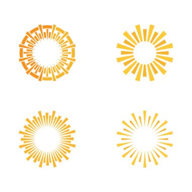 Çember logo şablonu. Dairesel simge tasarımı