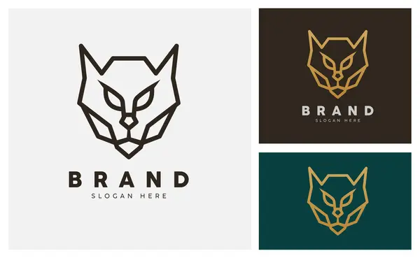 Aslan Kaplan Jaguar Basit Hat Logosu Tasarımı