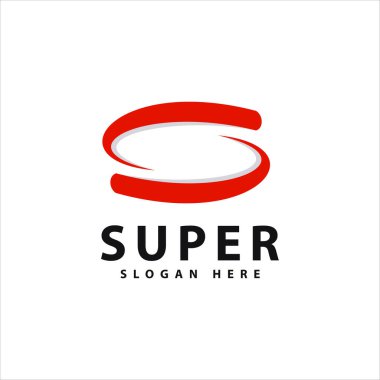 Ok, ilk s simgesi şablon tasarım vektörü. resimleme