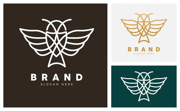 Baykuş Basit Çizgi Logosu Tasarımı