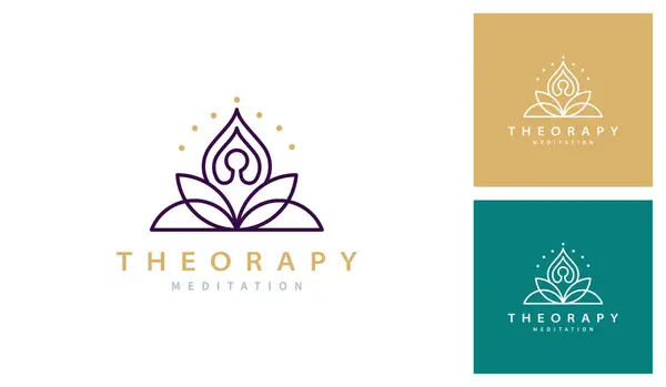 Yoga Meditasyon Logosu Tasarımı İlham Verici