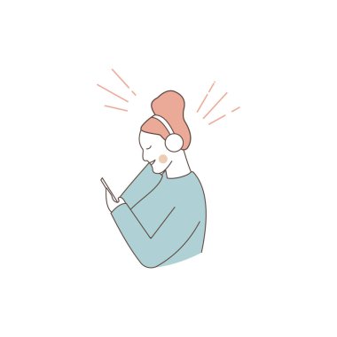 Evde müzik dinleyen düz insanlar.