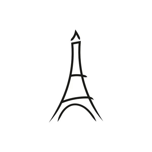 Paris logo şablonu, tasarım vektör illüstrasyon simgesi