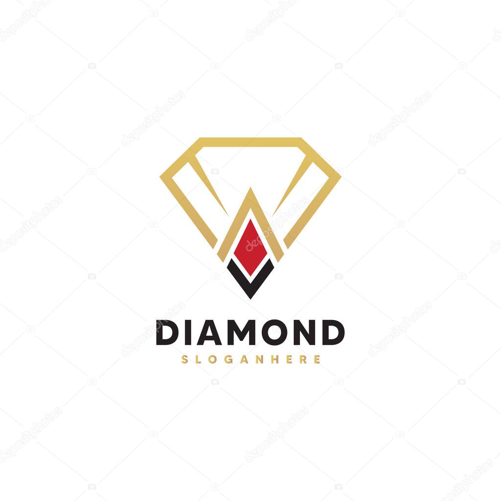Diamond logo template vector illustration design icon
