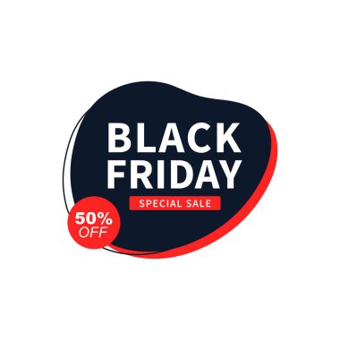 Kara Cuma afişi. Özel indirimli tasarım