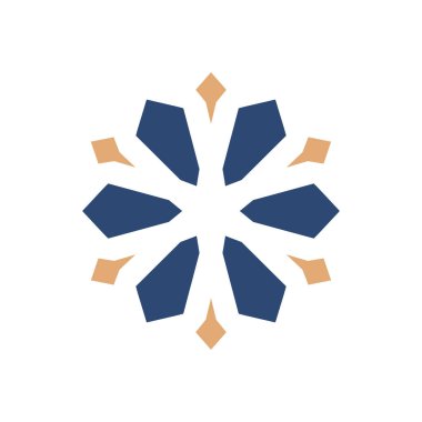 İslami geometrik. Mandala şeklinde dairesel desen. Doğu deseni, İslam, Arapça, Hintçe, Türkçe, Çince, Çince motifler