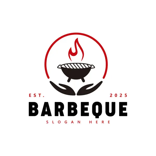 Alev Tasarımlı Barbekü Logosu - Modern Barbekü Markası