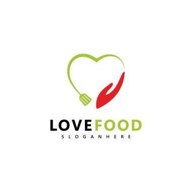 Logo tasarımına bayılırım. Restoran yemekleri için simge sembolü