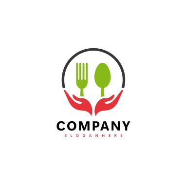 Çatal ve kaşık logosu elle tasarlandı