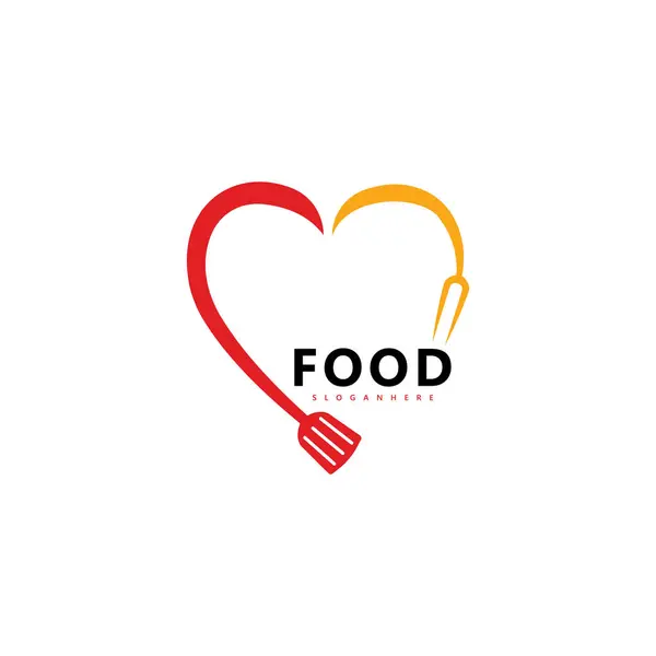 Logo tasarımına bayılırım. Restoran yemekleri için simge sembolü